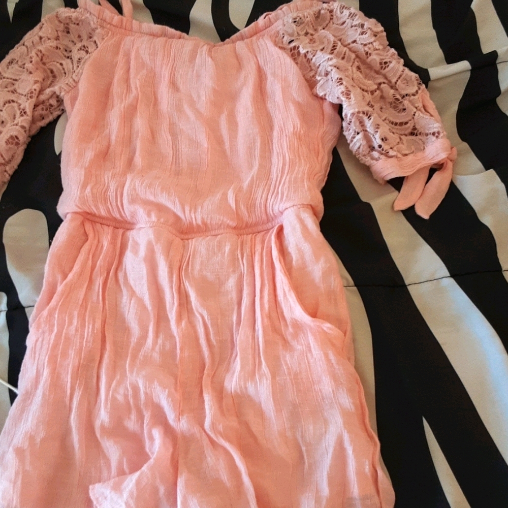 Youth pink romper